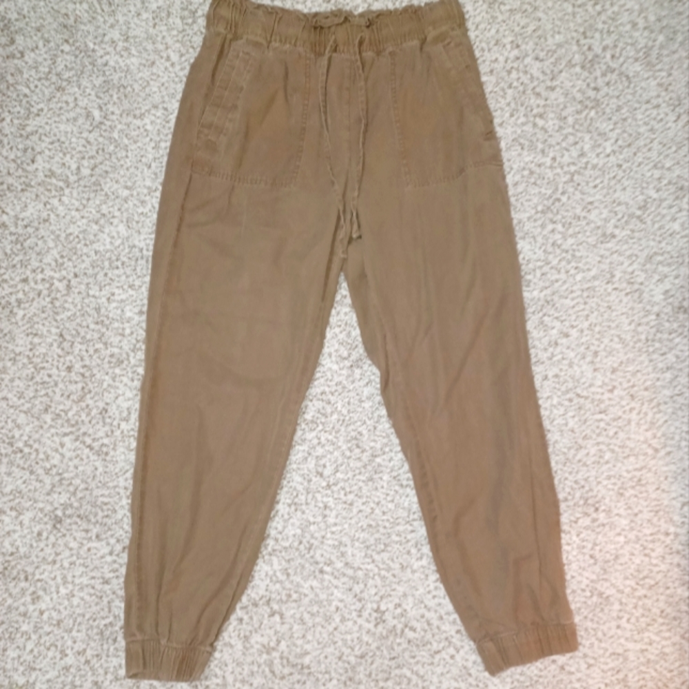 Loft Brown Linen Jogger Size S